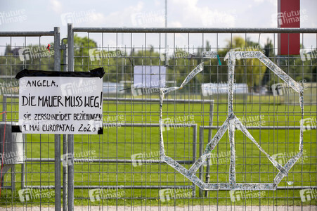 Landesgrenze Deutschland - Schweiz während der Coronakrise in Konstanz