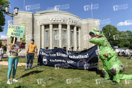 Protest gegen die Einschränkung der Grundrechte in Berlin