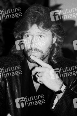 Pressetermin mit Barry Gibb in London