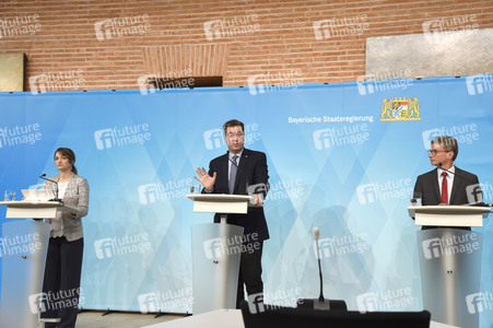 Pressekonferenz zur Corona-Pandemie in München