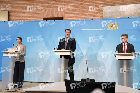Pressekonferenz zur Corona-Pandemie in München