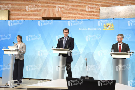 Pressekonferenz zur Corona-Pandemie in München