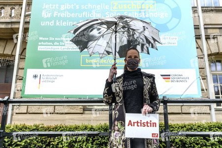 Corona Soforthilfe Demo in in Berlin