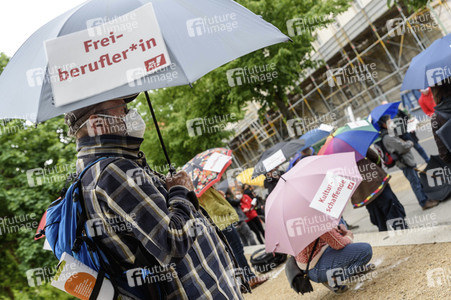 Corona Soforthilfe Demo in in Berlin