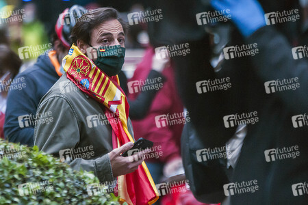 Protest gegen die Corona-Maßnahmen in Madrid