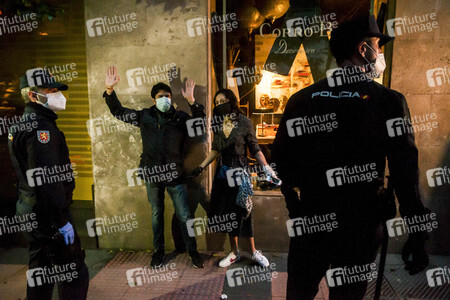 Protest gegen die Corona-Maßnahmen in Madrid