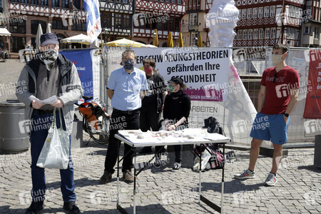 Corona-Demos in Frankfurt