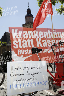 Corona-Demos in Frankfurt