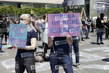 Corona-Demos in Frankfurt
