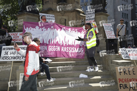 Corona-Demos in Frankfurt