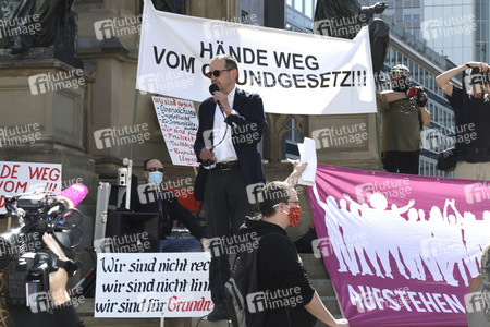 Corona-Demos in Frankfurt