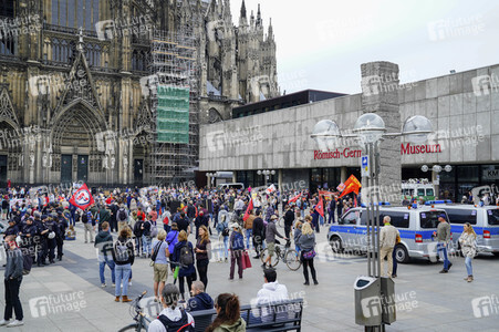 Corona-Demos in Köln