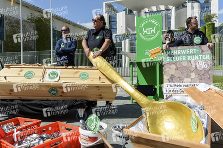 Protest der Gastronomen in Berlin