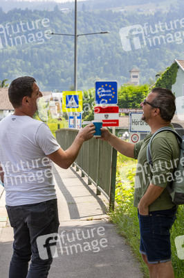 Lockerungen an der Grenze Österreich - Deutschland in Lindau