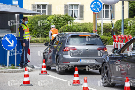 Lockerungen an der Grenze Österreich - Deutschland in Lindau