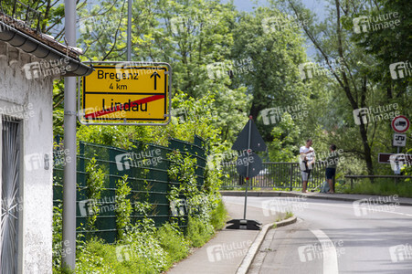 Lockerungen an der Grenze Österreich - Deutschland in Lindau