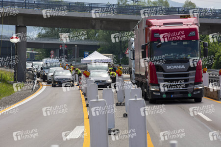 Lockerungen an der Grenze Österreich - Deutschland in Lindau