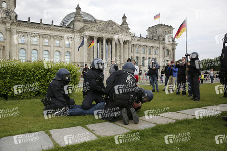 Corona-Demos in Berlin