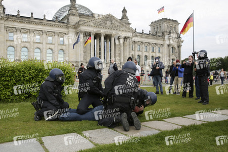 Corona-Demos in Berlin