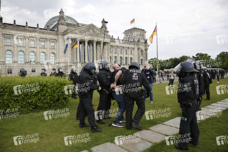Corona-Demos in Berlin