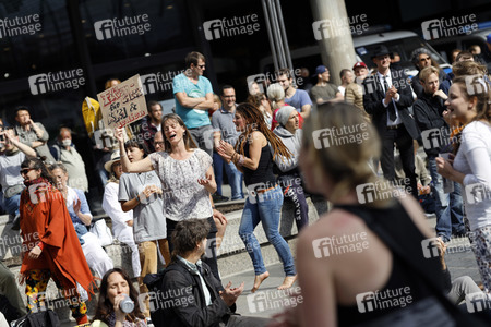 Corona-Demos in Köln