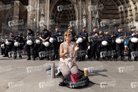 Corona-Demos in Köln