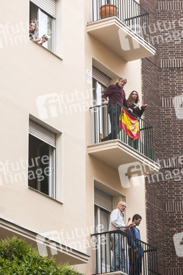 Protest gegen die Corona-Maßnahmen in Madrid
