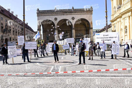 Protest der Milchbauern in München