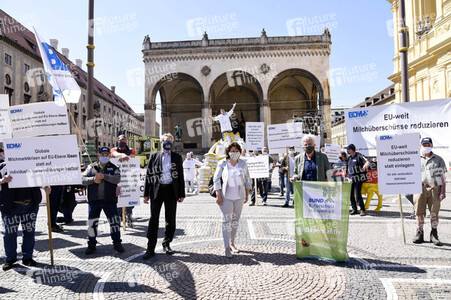 Protest der Milchbauern in München