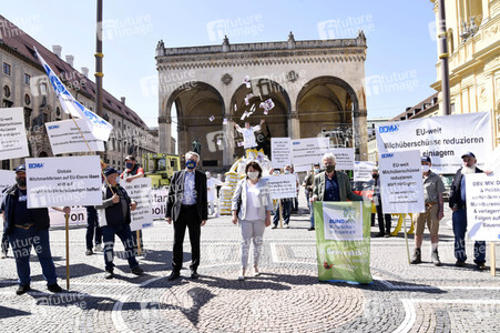 Protest der Milchbauern in München