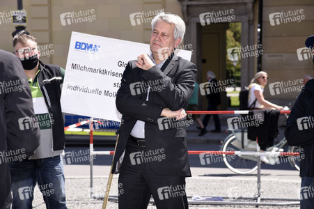 Protest der Milchbauern in München