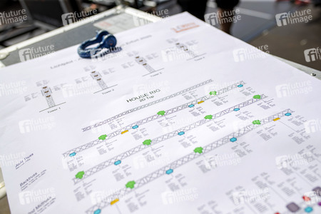 Bühnenaufbau für Autokonzerte in Erfurt