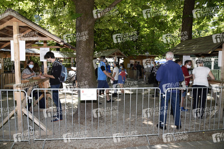 Wiedereröffnung der Biergärten in München