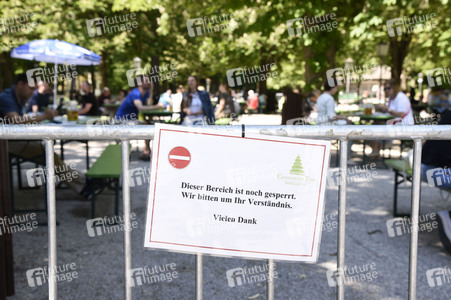 Wiedereröffnung der Biergärten in München