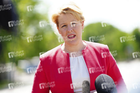 Pressestatement von Franziska Giffey in Berlin