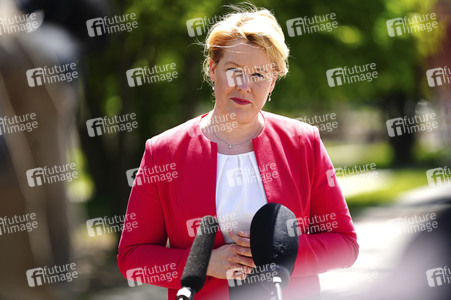 Pressestatement von Franziska Giffey in Berlin