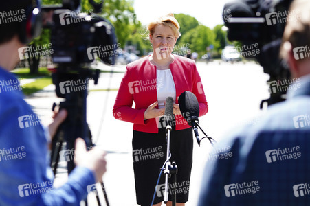 Pressestatement von Franziska Giffey in Berlin