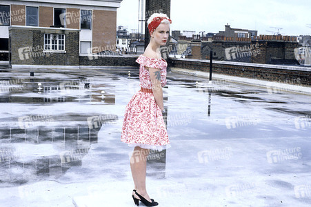 Modepräsentation mit Paula Yates in London