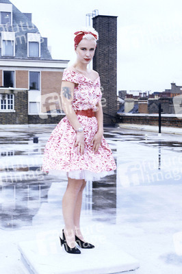 Modepräsentation mit Paula Yates in London