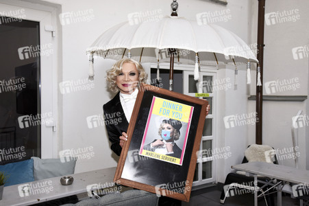 Chris Kolonko bei der Aktion 'Theater lebt' in München