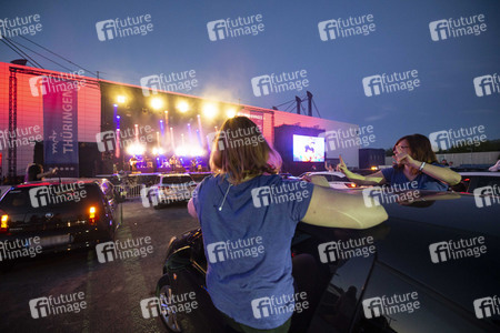 Autokonzert von Revolverheld in Erfurt