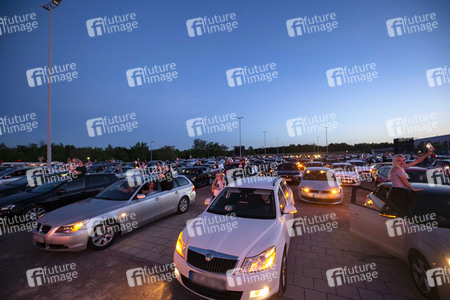 Autokonzert von Revolverheld in Erfurt