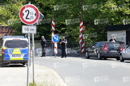 Megastau zu Himmelfahrt an der deutsch-polnischen Grenze in Görlitz