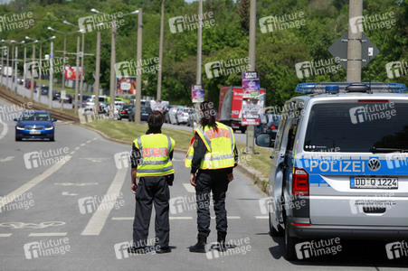 Megastau zu Himmelfahrt an der deutsch-polnischen Grenze in Görlitz