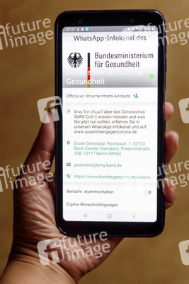 Symbolbild Offizieller WhatsApp-Infokanal des Bundesministeriums für Gesundheit
