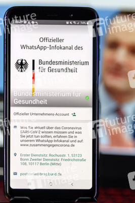 Symbolbild Offizieller WhatsApp-Infokanal des Bundesministeriums für Gesundheit