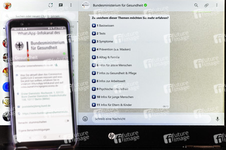 Symbolbild Offizieller WhatsApp-Infokanal des Bundesministeriums für Gesundheit
