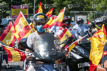 Autokorso gegen die Regierung in Madrid