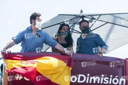 Autokorso gegen die Regierung in Madrid