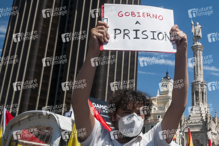 Autokorso gegen die Regierung in Madrid